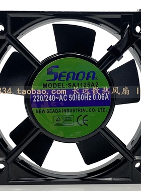 220V 台湾SEADA散热风机 SA1125A2 HBL / HSL 晒版机风扇 11025