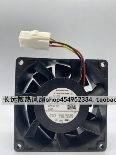 全新原装/NMB 8038 08038RA-24P-FB 24V 0.50A 变频器散热风扇8CM