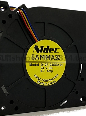 NIDEC GAMMA32 D12F-24SS2 01 24V 0.7A 电梯鼓风变频风扇 12032