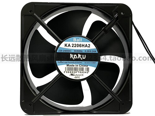 KA2206HA2 全新原装KAKU卡固 20060 220V电柜耐高温风机 散热风扇
