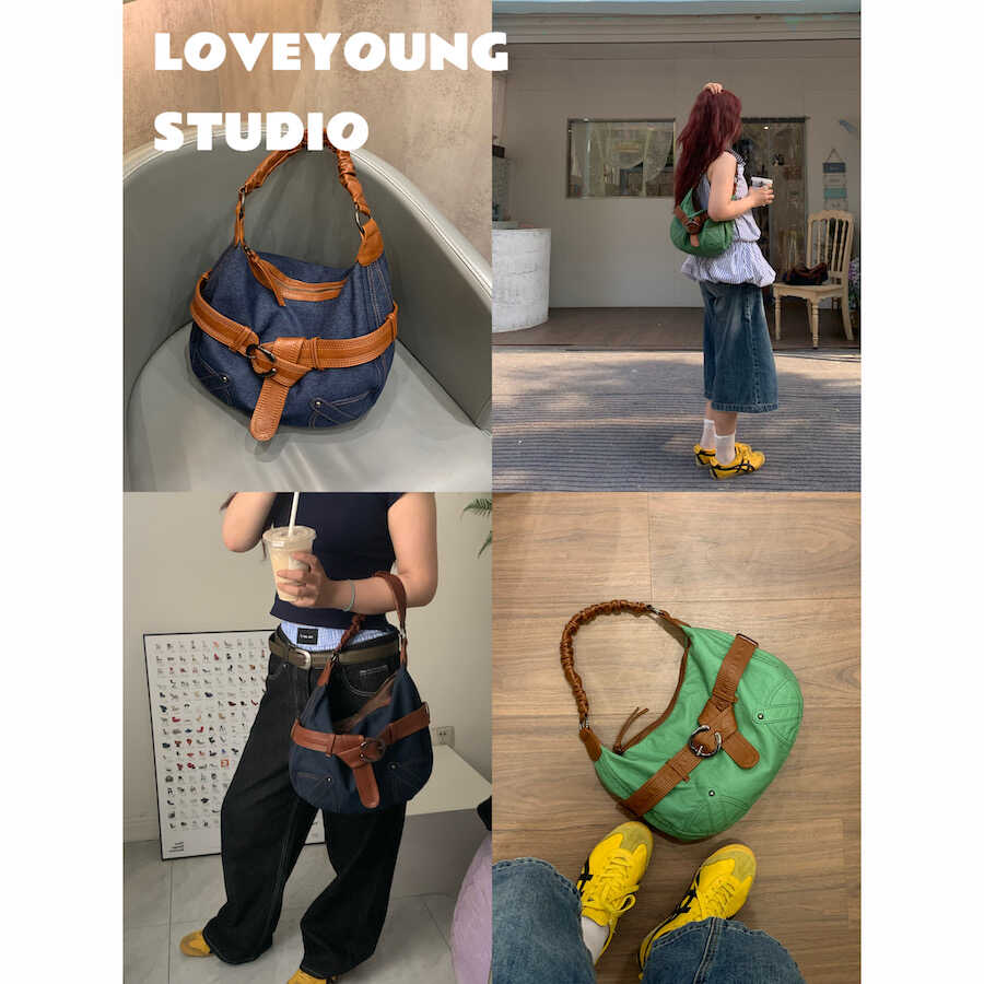 loveyoung博主同款复古腋下包