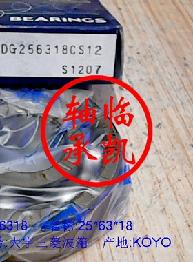 DG256318CS12  汽车波箱轴承 25x63x18