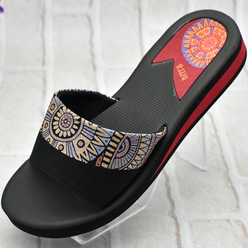 新款越南拖鞋平仙女士一字拖休闲民族风夏季沙滩防滑经便进口凉拖