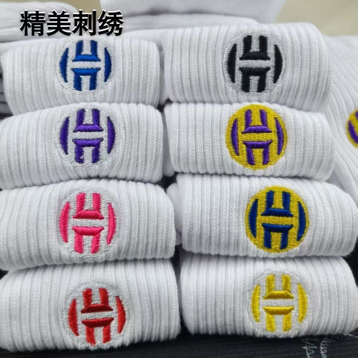 哈登篮球袜25s新赛季毛巾底运动袜男女中长筒舒适防滑吸汗袜子