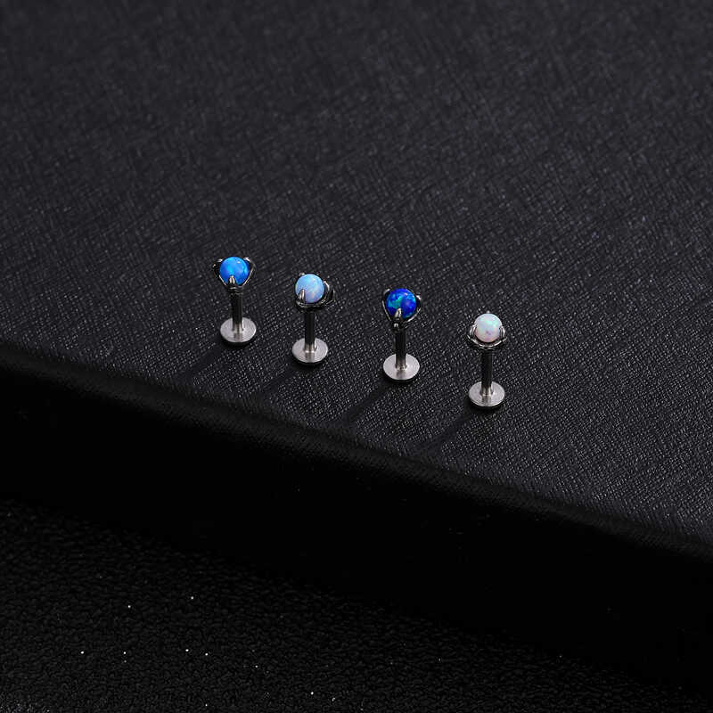 超闪华子澳宝欧泊睡觉免摘唇钉