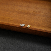 F136医用钛合金月牙耳骨钉内螺纹m0.9牙防过敏耳钉精致简约耳环