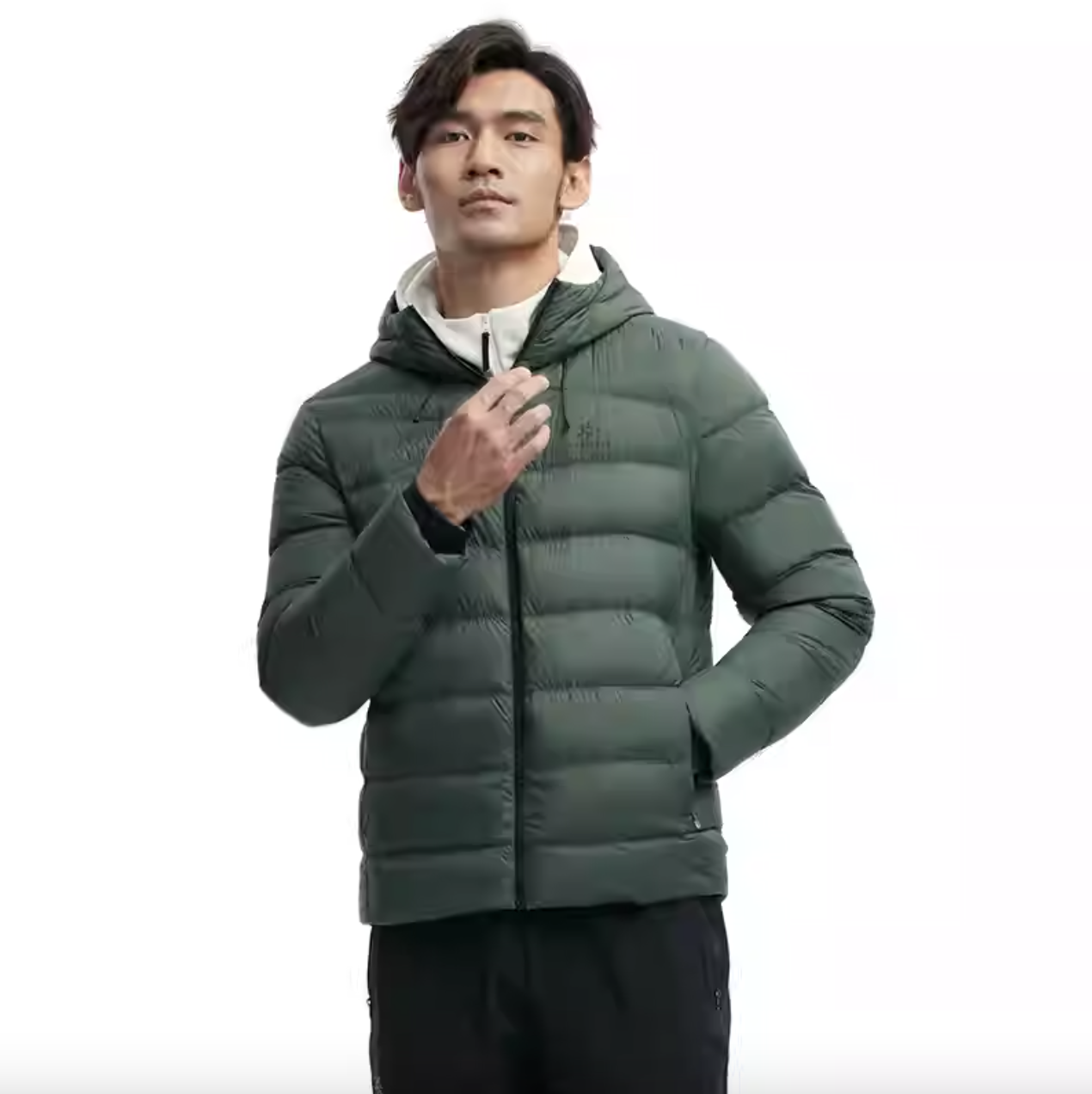 特价清仓 凯乐石KG2133503男子轻薄款连帽羽绒服