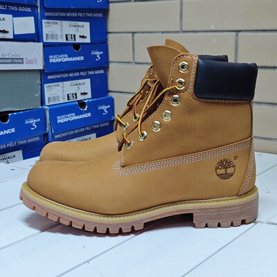 Timberland添柏岚10061W/L男子宽版踢不烂黄靴牛皮防水马丁靴