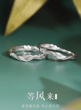 DR等风来情侣戒指S925纯银