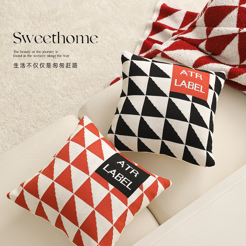 沙发客厅抱枕北欧高级感靠枕床头靠背垫飘窗护腰靠垫抱枕套不含芯