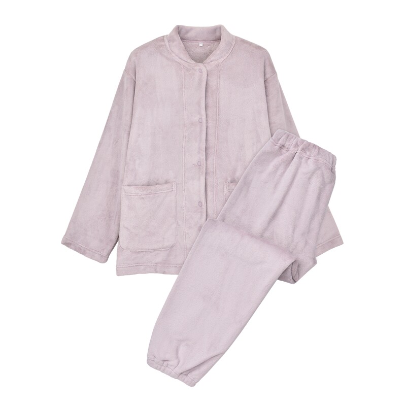 暖柔长袖女士加厚毛绒保暖家居服