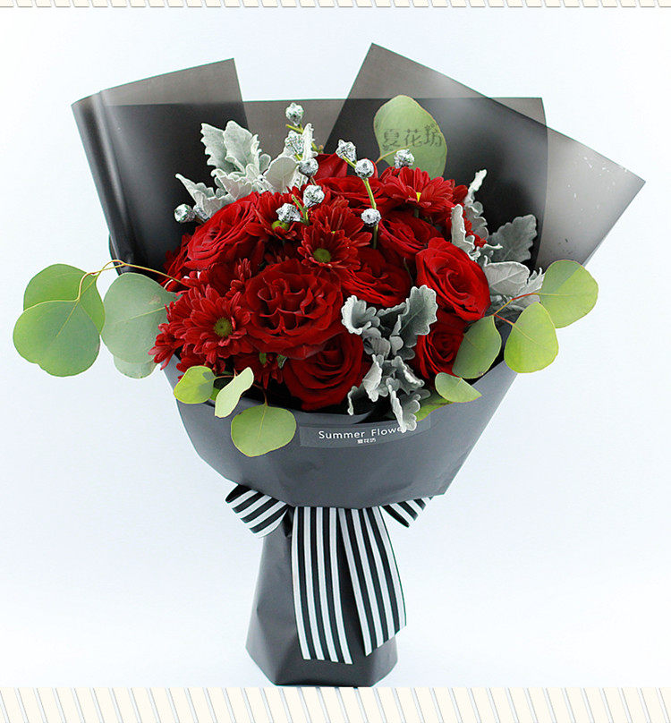 520南昌鲜花速递香槟玫瑰韩式花束生日九江宜春赣上海北京深圳