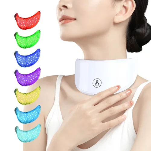 跨境彩光美颈仪家用脖子颈纹导入仪156灯 LED neck beauty device