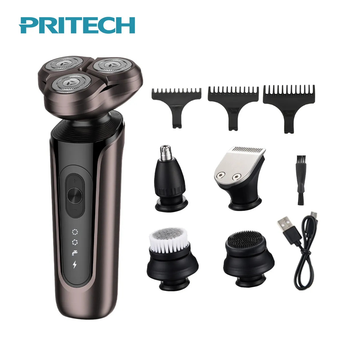 跨境新品电动剃须刀多功能5合1理发器鼻毛器理容套装剃胡须刀现货