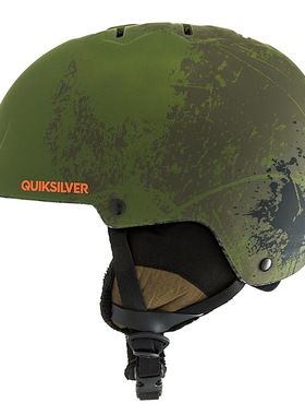 Quiksilver滑雪头盔FUSION超轻一体单双板绿色迷彩头围55-58cm