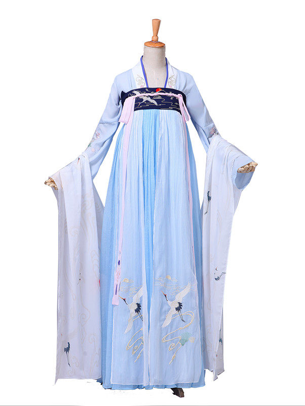 剑三同人系列】全款古装汉服刺绣齐胸对襟襦裙cos装