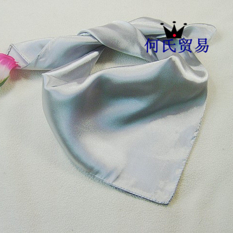 职业装素色工作服小方巾