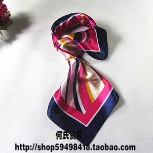 中国移动公司员工丝巾中国移动丝巾带移动标志丝巾60*60移动方巾