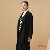 Outlets品牌折扣 双面尼含羊毛羊绒大衣女 专柜正品 TR冬装 新款