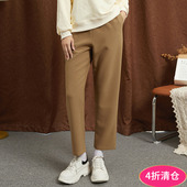 深圳南油NY秋装 新款 松紧腰微弹长裤 Outlets专柜撤柜正品 休闲裤 女