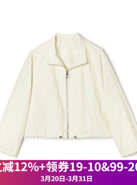 奥莱专柜正品 ZW春装2026新款 韩版休闲风上衣阔版翻领百搭外套女