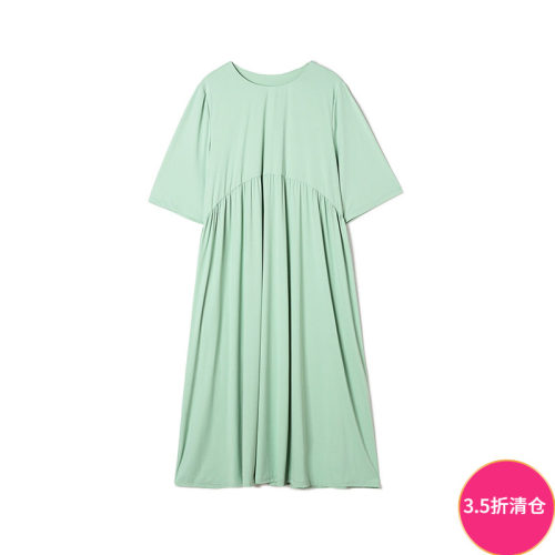 淑女范中长裙宽松连衣裙
