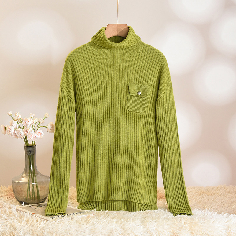 奥莱专柜正品 HZ冬装2025新款 简约肌理感高领复古羊毛长袖毛衣女,女装/女士精品,毛衣,淘宝优惠券,粉丝福利购,淘宝优惠卷