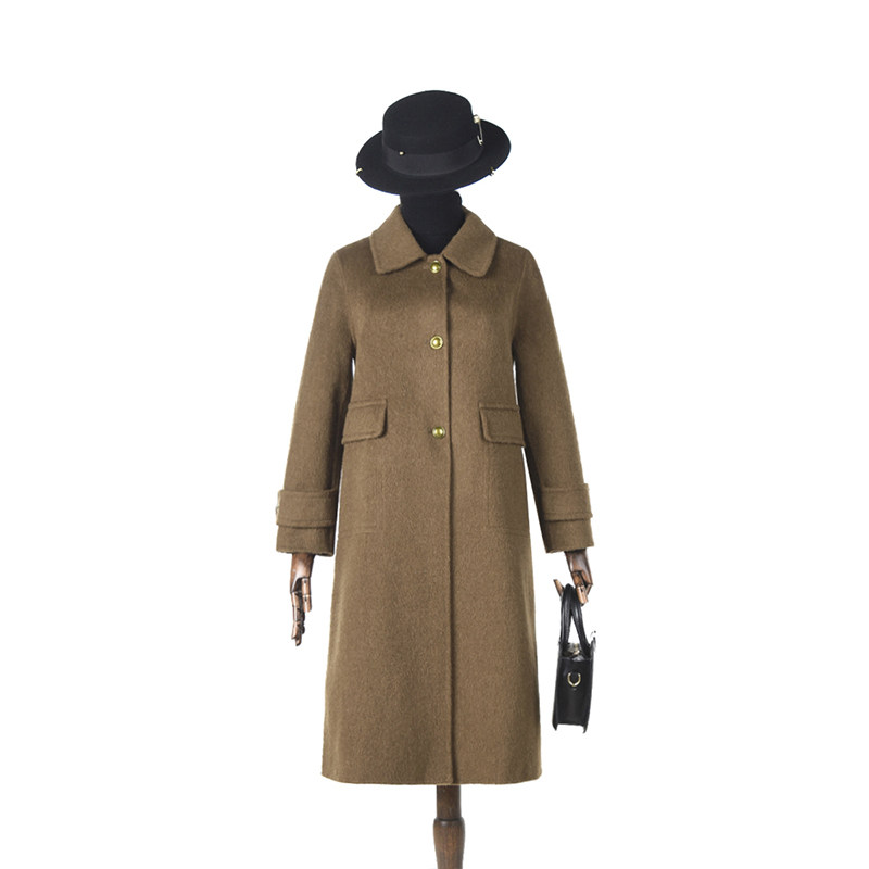 奥莱专柜品牌撤柜正品 HZ冬装2025新款 含澳毛气质感双面尼大衣女,女装/女士精品,毛呢外套,淘宝优惠券,粉丝福利购,淘宝优惠卷