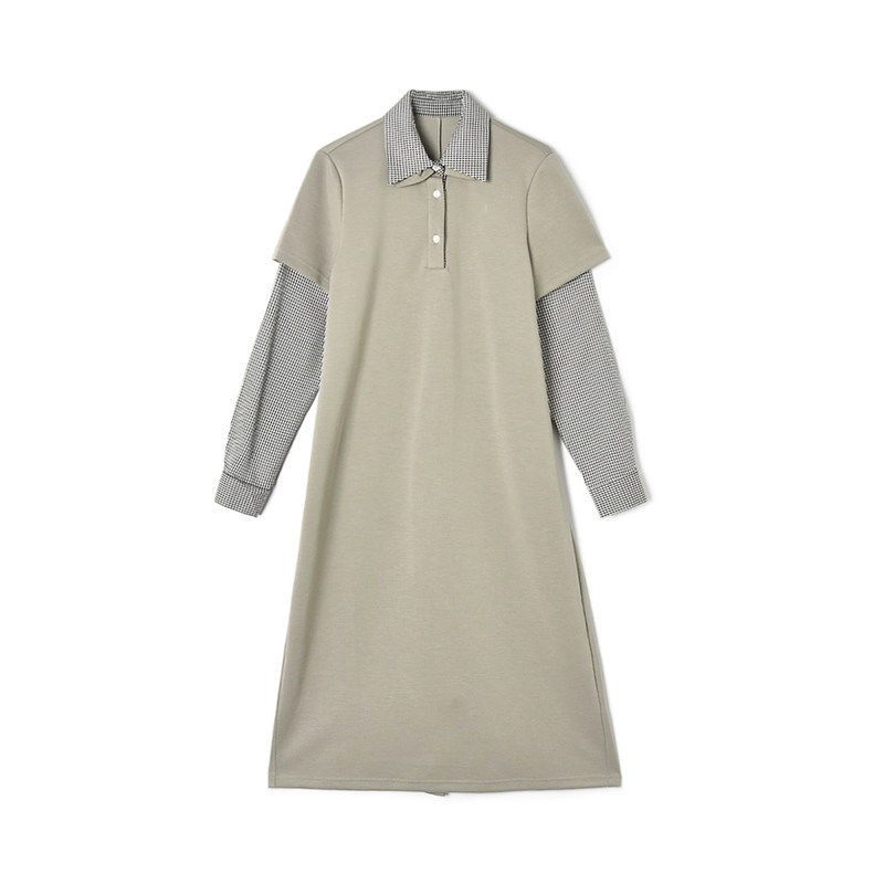 2026年Outlets专柜 深圳南油NY春装宽松假两件可开扣中长裙连衣裙,女装/女士精品,连衣裙,淘宝优惠券,粉丝福利购,淘宝优惠卷