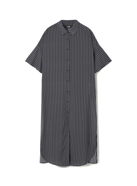 Outlets专柜撤柜正品 YC夏装2025新款单排扣中长裙宽松直筒连衣裙