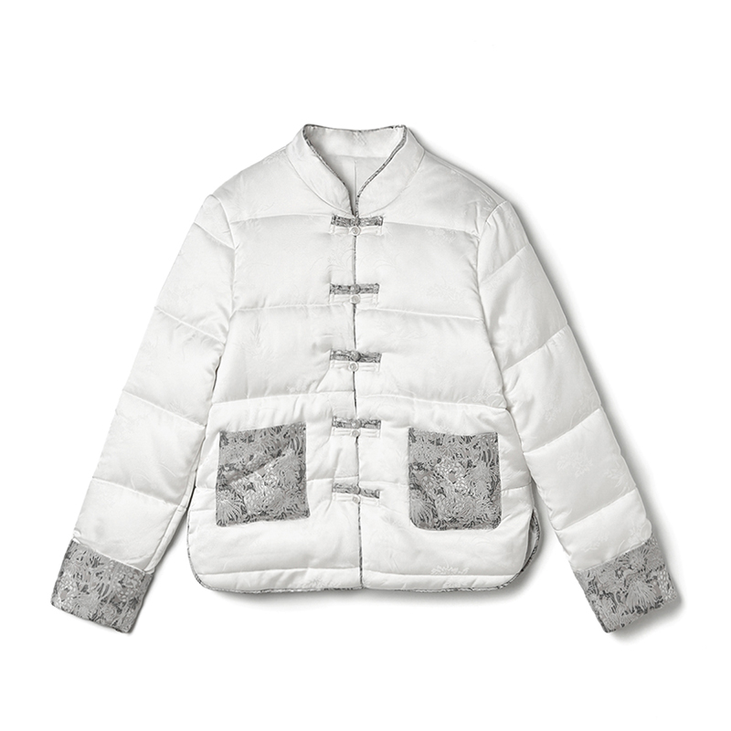 长袖上衣国风盘扣棉服