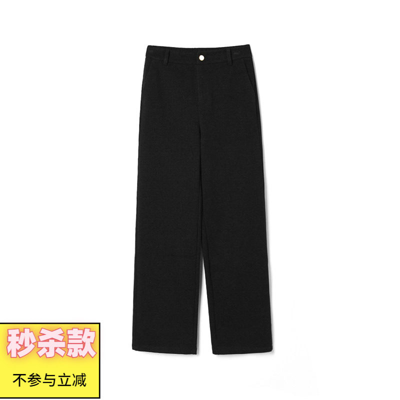 Outlets专柜撤柜正品 LD冬装2025新款松紧腰长裤遮肉显瘦休闲裤女