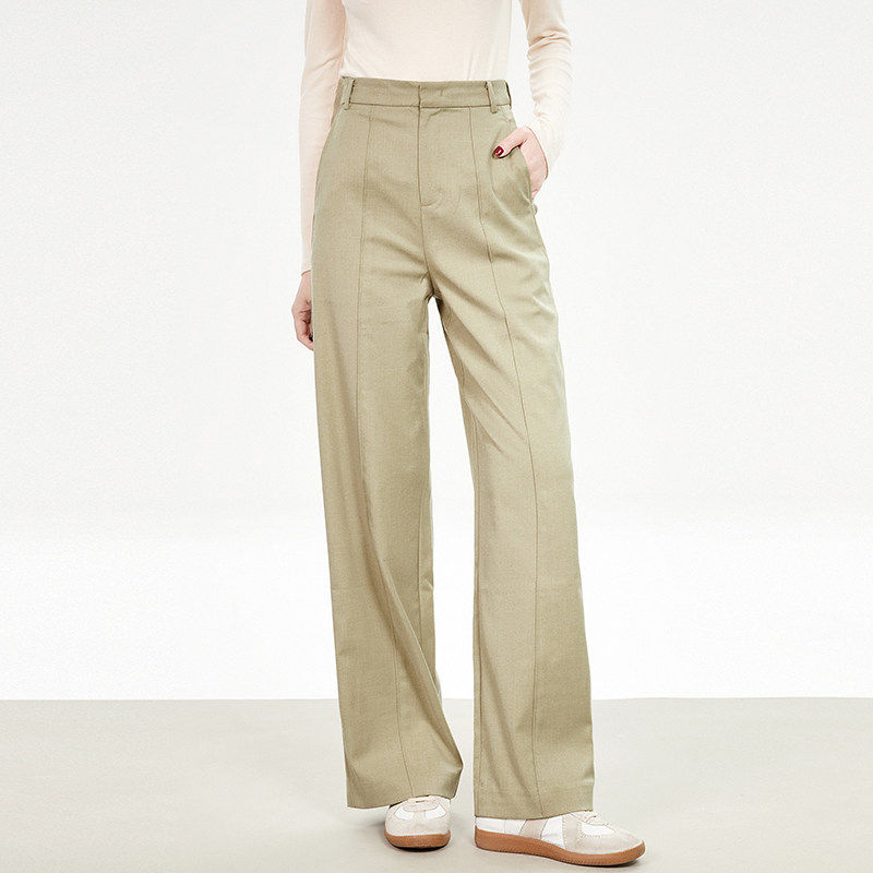Outlets专柜撤柜正品 KZ春装2026新款工装风长裤高腰纯色休闲裤女