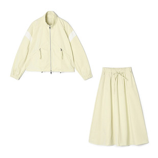 2026年Outlets专柜 南油N春装 运动风阔版夹克外套+长裙两件套装