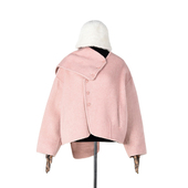 奥莱专柜品牌撤柜正品 双面尼大衣女 含羊毛减龄款 HZ冬装 2025新款