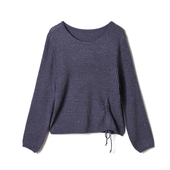 抽绳下摆时髦感上衣舒适微弹毛衣女 2025新款 奥莱专柜正品 MO冬装