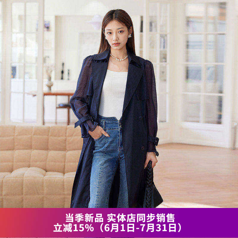 中长款简约气质轻薄外套