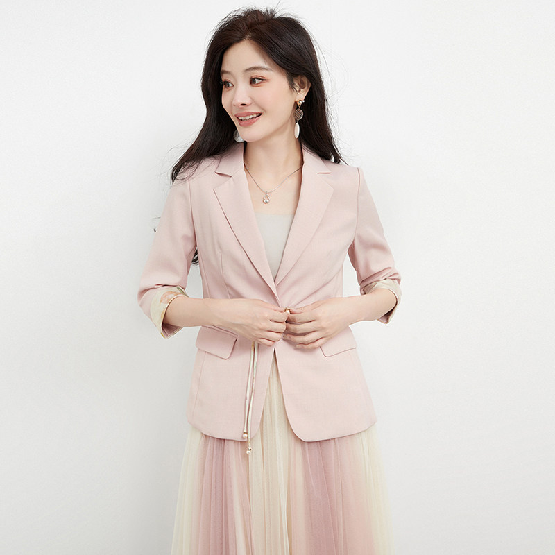 Outlets专柜撤柜正品 汉货精品HH秋装新款甜美气质西装上衣外套女