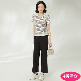 汉货精品HH夏装 两件套装 新款 长裤 连帽休闲短袖 奥莱专柜撤柜正品