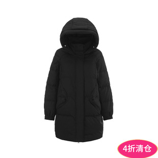 2025年冬Outlets 高端XY系列韩版休闲宽松外套白鸭绒羽绒服女