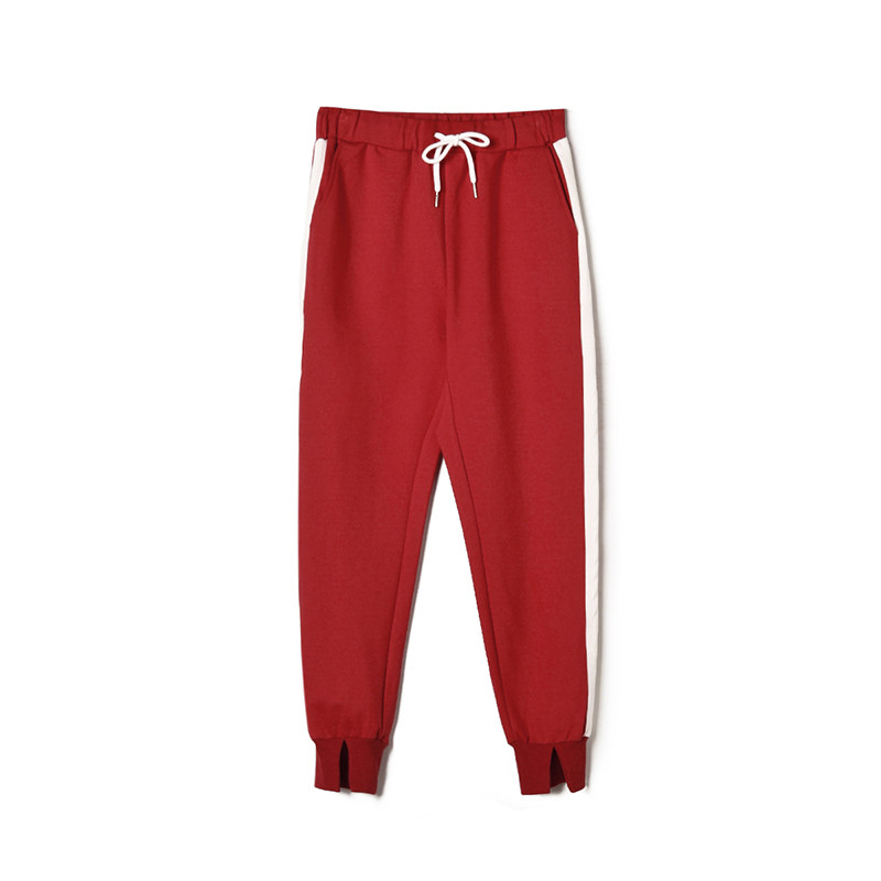 奥莱专柜品牌撤柜正品 GO秋装新款 高腰束脚九分裤运动范休闲裤女