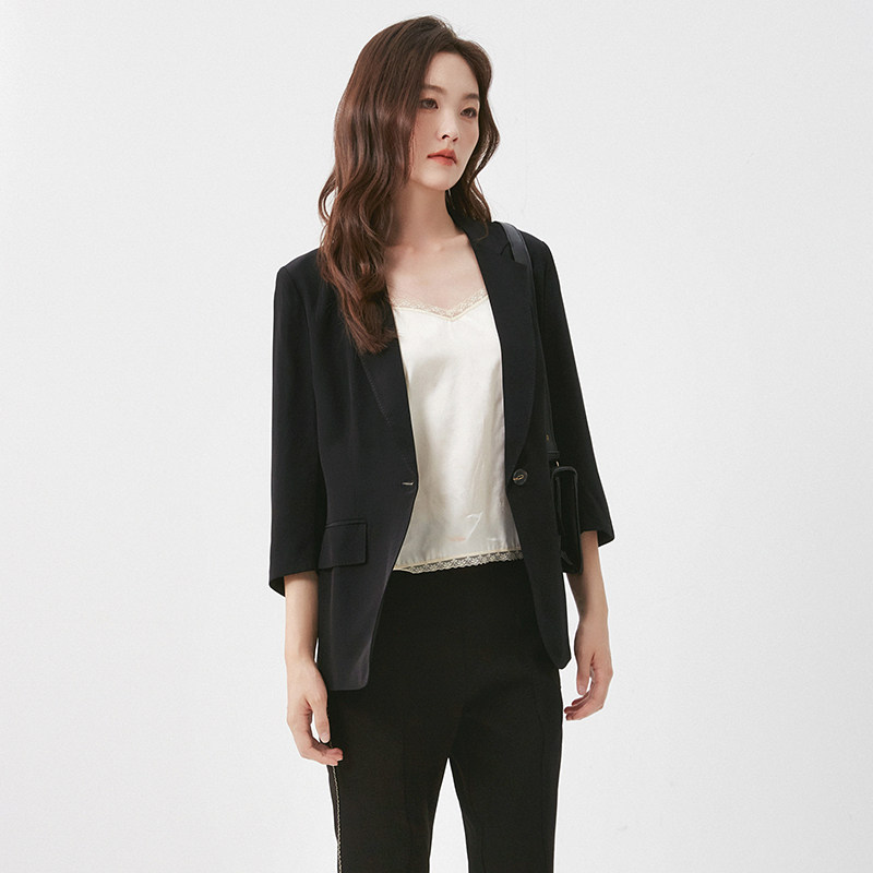 2025年秋Outlets正品 高端ZL系列职业感西装上衣含醋酸舒适外套女