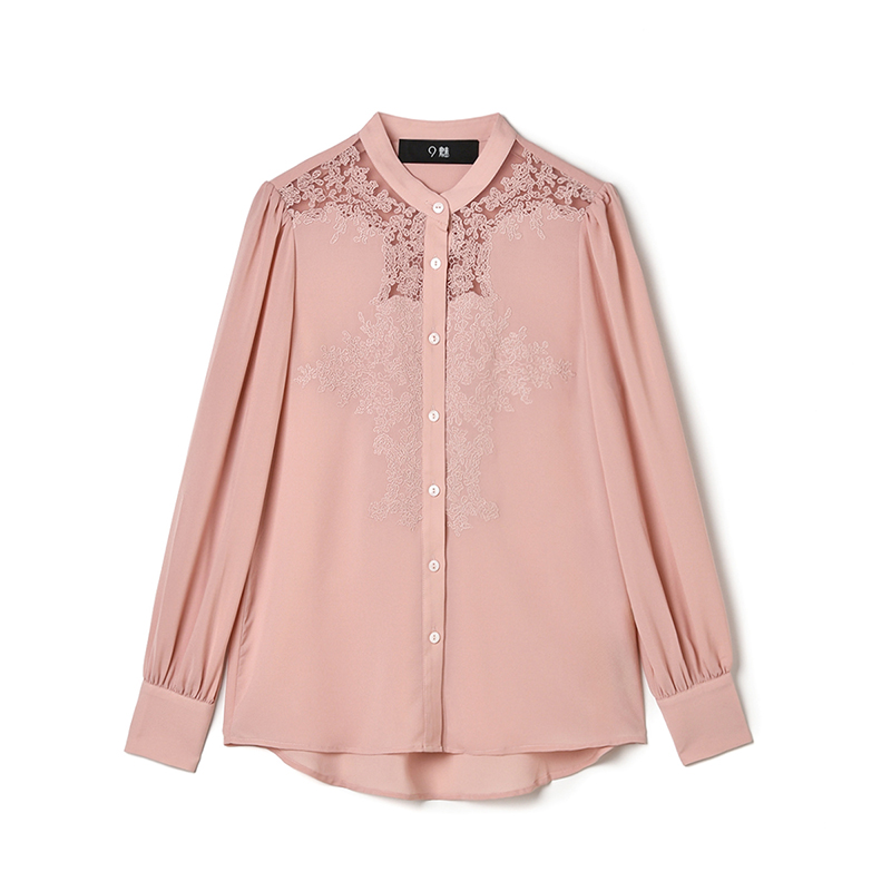 奥莱专柜正品 XW秋装2025新款 衬肤显白长袖上衣宽松单排扣衬衫女