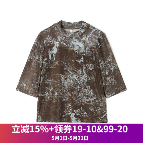 撞色艺术感上衣针织衫