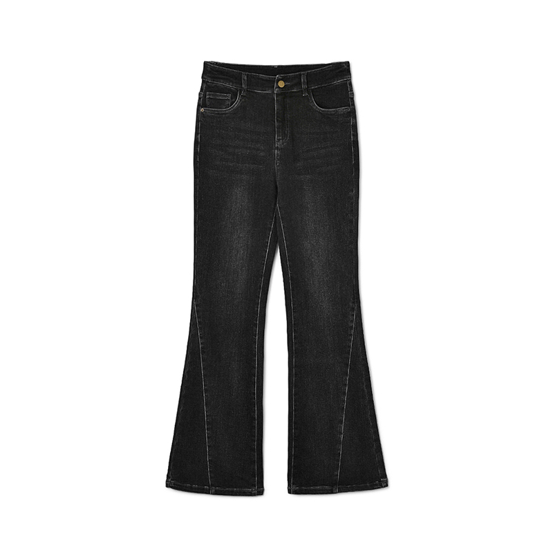 微喇长裤遮肉显瘦牛仔裤