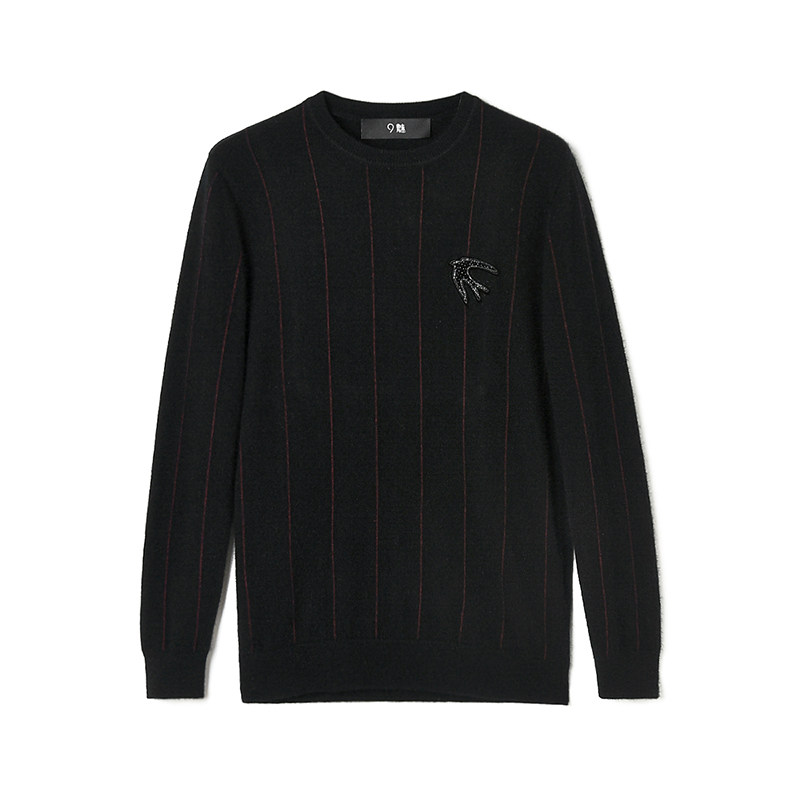 2025年冬装Outlets男装 高端ASN系列 舒适微弹上衣含兔毛套头毛衣