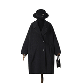 2025新款 Outlets专柜撤柜正品 HZ冬装 气质通勤含羊毛双面尼大衣女