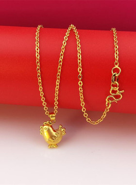 生肖黄铜生肖黄铜镀金项链吊坠