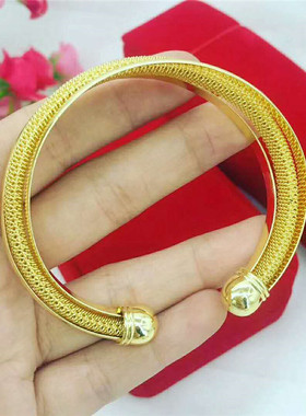 开口久不掉色欧币风实心黄铜镀金