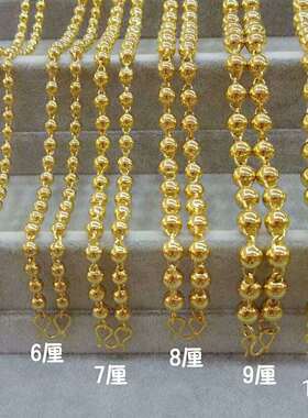 越南沙金项链男士实心仿真黄金女